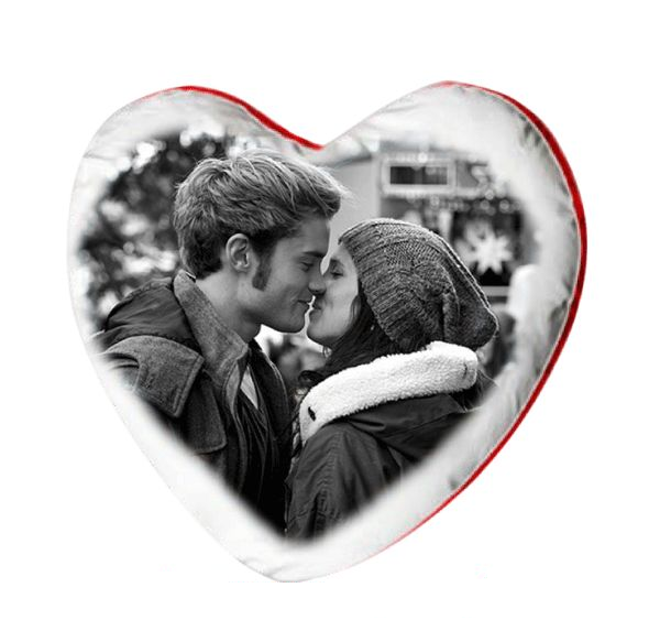 Herzkissen mit eigenem Foto